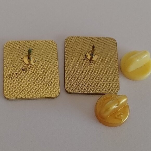 LONDON, Ontario, Canada PIN Gold Tone Pin London Ontario Tree Logo Pins x2 - Picture 3 of 3